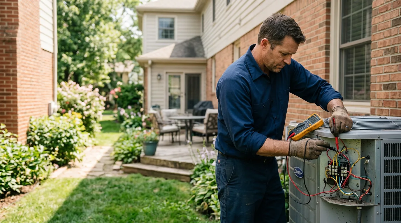 HVAC technician working near Williamsburg, IA